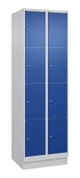 CP Schließfachschrank Classic PLUS enzianblau, lichtgrau 080020-204 S10003, 8 Schließfächer 60,0 x 50,0 x 185,0 cm