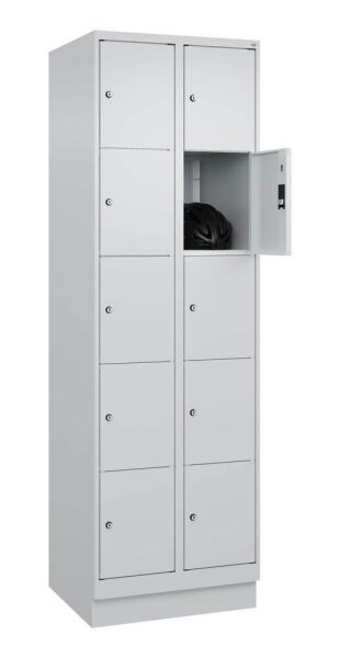 CP Schließfachschrank Classic PLUS lichtgrau 080020-205 S10009, 10 Schließfächer 60,0 x 50,0 x 195,0 cm