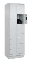 CP Schließfachschrank Classic PLUS lichtgrau 080020-205 S10009, 10 Schließfächer 60,0 x 50,0 x 195,0 cm