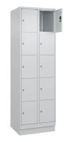CP Schließfachschrank Classic PLUS lichtgrau 080020-205 S10009, 10 Schließfächer 60,0 x 50,0 x 195,0 cm
