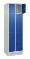 CP Schließfachschrank Classic PLUS enzianblau, lichtgrau 080020-205 S10003, 10 Schließfächer 60,0 x 50,0 x 195,0 cm