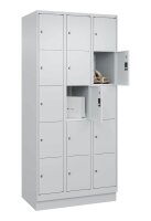 CP Schließfachschrank Classic PLUS lichtgrau 080020-305 S10009, 15 Schließfächer 90,0 x 50,0 x 195,0 cm
