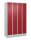 CP Schließfachschrank Classic PLUS lichtgrau, rubinrot 080020-403 S10001, 12 Schließfächer 120,0 x 50,0 x 195,0 cm