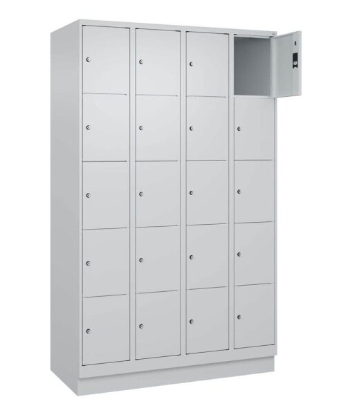 CP Schließfachschrank Classic PLUS lichtgrau 080020-405 S10003, 20 Schließfächer 120,0 x 50,0 x 195,0 cm