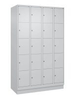 CP Schließfachschrank Classic PLUS lichtgrau 080020-405 S10003, 20 Schließfächer 120,0 x 50,0 x 195,0 cm
