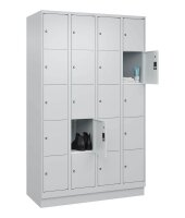 CP Schließfachschrank Classic PLUS lichtgrau 080020-405 S10003, 20 Schließfächer 120,0 x 50,0 x 195,0 cm