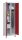 CP Spind Classic Plus lichtgrau, rubinrot 080610-20 S10001, 1 Schließfach 60,0 x 50,0 x 195,0 cm