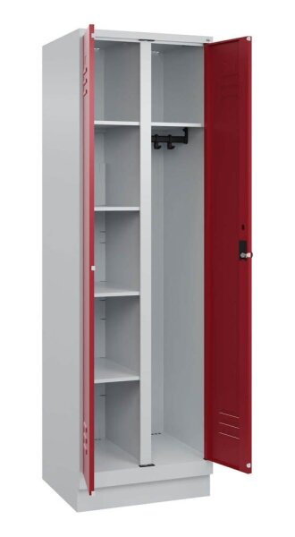 CP Spind Classic PLUS lichtgrau, rubinrot 080620-20 S10001, 1 Schließfach 60,0 x 50,0 x 195,0 cm