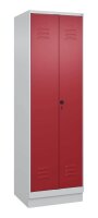 CP Spind Classic PLUS lichtgrau, rubinrot 080620-20 S10001, 1 Schließfach 60,0 x 50,0 x 195,0 cm