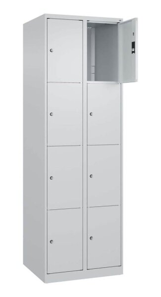 CP Schließfachschrank Classic Plus lichtgrau 080000-204 S10008, 8 Schließfächer 60,0 x 50,0 x 185,0 cm