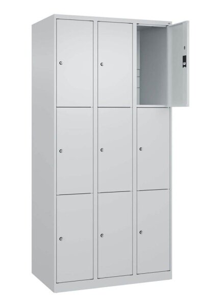 CP Schließfachschrank Classic Plus lichtgrau 080000-303 S10008, 9 Schließfächer 90,0 x 50,0 x 185,0 cm