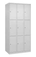 CP Schließfachschrank Classic Plus lichtgrau 080000-303 S10008, 9 Schließfächer 90,0 x 50,0 x 185,0 cm