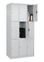 CP Schließfachschrank Classic Plus lichtgrau 080000-303 S10008, 9 Schließfächer 90,0 x 50,0 x 185,0 cm