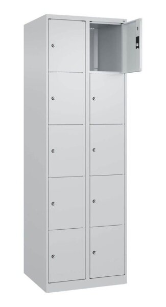 CP Schließfachschrank Classic Plus lichtgrau 080000-205 S10008, 10 Schließfächer 60,0 x 50,0 x 185,0 cm