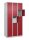 CP Schließfachschrank Classic Plus lichtgrau, rubinrot 080000-305 S10001, 15 Schließfächer 90,0 x 50,0 x 185,0 cm