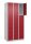 CP Schließfachschrank Classic Plus lichtgrau, rubinrot 080000-303 S10001, 9 Schließfächer 90,0 x 50,0 x 185,0 cm