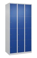 CP Schließfachschrank Classic Plus enzianblau, lichtgrau 080000-304 S10003, 12 Schließfächer 90,0 x 50,0 x 185,0 cm