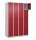 CP Schließfachschrank Classic Plus lichtgrau, rubinrot 080000-405 S10001, 20 Schließfächer 120,0 x 50,0 x 185,0 cm