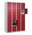 CP Schließfachschrank Classic Plus lichtgrau, rubinrot 080000-405 S10001, 20 Schließfächer 120,0 x 50,0 x 185,0 cm