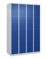 CP Schließfachschrank Classic Plus enzianblau, lichtgrau 080000-404 S10003, 16 Schließfächer 120,0 x 50,0 x 185,0 cm