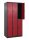 CP Spind Classic Plus rubinrot, schwarzgrau 080300-30 S10067, 6 Schließfächer 90,0 x 50,0 x 185,0 cm
