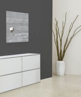 SIGEL Glas-Magnettafel artverum® 48,0 x 48,0 cm Design Sichtbeton