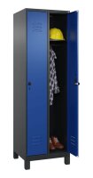 CP Spind Classic Plus enzianblau, schwarzgrau 080010-20 S10068, 2 Schließfächer 60,0 x 50,0 x 195,0 cm