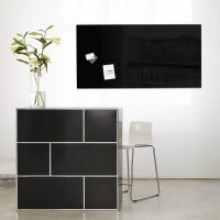 SIGEL Glas-Magnettafel artverum® 91,0 x 46,0 cm schwarz