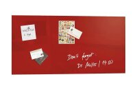 SIGEL Glas-Magnettafel artverum® 91,0 x 46,0 cm rot