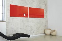 SIGEL Glas-Magnettafel artverum® 91,0 x 46,0 cm rot