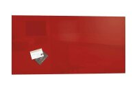 SIGEL Glas-Magnettafel artverum® 91,0 x 46,0 cm rot