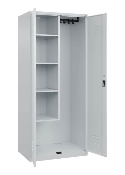 CP Putzmittelschrank Classic PLUS 080100-02 S10008 lichtgrau 4 Fachböden 80,0 x 50,0 x 185,0 cm, aufgebaut, 1 St.