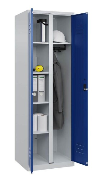 CP Spind Classic Plus enzianblau, lichtgrau 080600-20 S10003, 1 Schließfach 60,0 x 50,0 x 185,0 cm