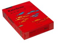 Rainbow Kopierpapier COLOURED PAPER intensivrot DIN A4 80...