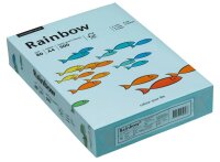 Rainbow Kopierpapier COLOURED PAPER mittelblau DIN A4 80...