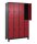 CP Spind Classic Plus rubinrot, schwarzgrau 080310-40 S10123, 8 Schließfächer 120,0 x 50,0 x 195,0 cm