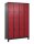 CP Spind Classic Plus rubinrot, schwarzgrau 080310-40 S10123, 8 Schließfächer 120,0 x 50,0 x 195,0 cm