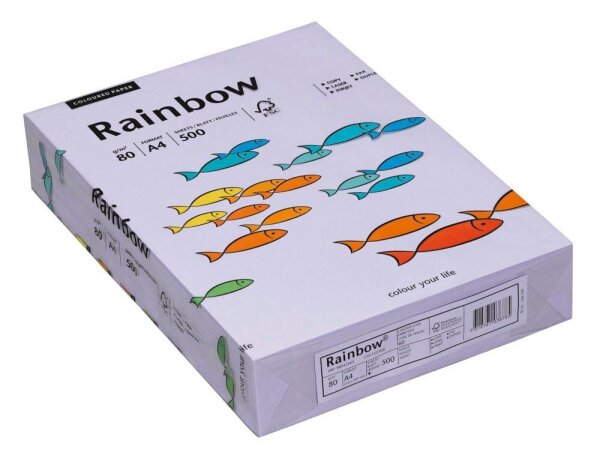 Rainbow Kopierpapier COLOURED PAPER violett DIN A4 80 g/qm 500 Blatt