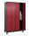 CP Spind Classic Plus rubinrot, schwarzgrau 080010-40 S10062, 4 Schließfächer 120,0 x 50,0 x 195,0 cm