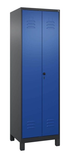 CP Spind Classic Plus enzianblau, schwarzgrau 080610-20 S10070, 1 Schließfach 60,0 x 50,0 x 195,0 cm