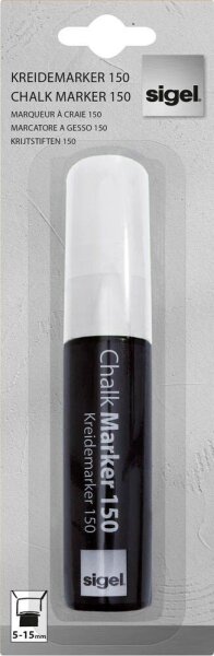 SIGEL Kreidemarker weiß 5,0 - 15,0 mm, 1 St.