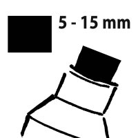 SIGEL Kreidemarker weiß 5,0 - 15,0 mm, 1 St.