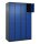CP Schließfachschrank Classic Plus enzianblau, schwarzgrau 080000-404 S10029, 16 Schließfächer 120,0 x 50,0 x 185,0 cm