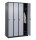 CP Spind Classic Plus schwarzgrau, weißaluminium 080000-40 S10091, 4 Schließfächer 120,0 x 50,0 x 185,0 cm
