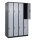 CP Spind Classic Plus schwarzgrau, weißaluminium 080300-40 S10118, 8 Schließfächer 120,0 x 50,0 x 185,0 cm