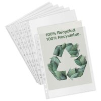 bene Prospekthüllen DIN A4 transparent genarbt 0,07...