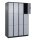 CP Schließfachschrank Classic Plus schwarzgrau, weißaluminium 080000-403 S10037, 12 Schließfächer 120,0 x 50,0 x 185,0 cm