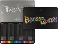 FABER-CASTELL Black Edition Buntstifte farbsortiert, 36 St.