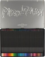 FABER-CASTELL Black Edition Buntstifte farbsortiert, 36 St.
