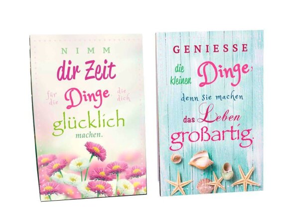 LUMA Aufstellkarte Nimm dir Zeit... LU-AUFSTELLKARTE_03 Schrift DIN B6, 1 St.